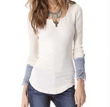 フリーピープル Free People Newbie Thermal Kyoto Cuff レディース シャツ トップス Ivory Free People | Tops | Free People Ivory White Kyoto Cuff