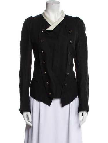 ANN DEMEULEMEESTER 2008SSコットンボンバージャケットXS ANN DEMEULEMEESTER 2008SSコットンボンバージャケットXS