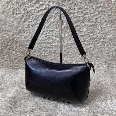 バッグ HIROFU real leather one shoulderbag Hirofu Leather One-Shoulder Bag Black Genuine Leather