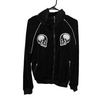 NUMBER (N)INE ブラック ジップアップパーカー NUMBER (N)INE ナンバーナイン 04AW GIVE期 ギブ ジップアップ