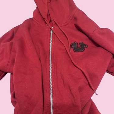 TRUE RELIGION ワインレッド パーカー L True Religion Zip Hoodie XL | eBay