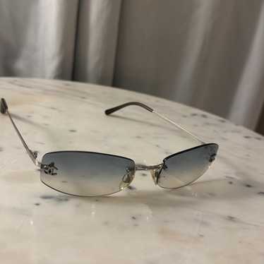 CHANEL ココマーク サングラス パープル リムレス 4002c Chanel 4002 sunglasses - Gem