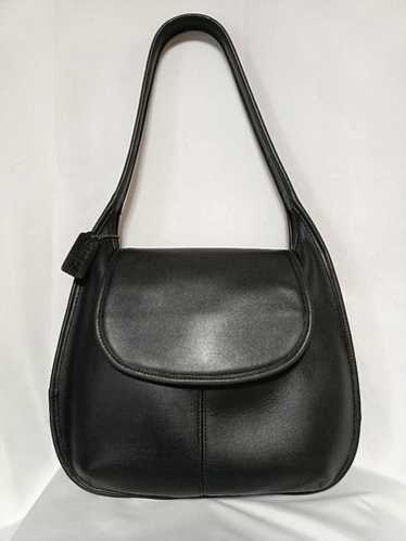 バッグ Vintage Coach Leather Flap Ergo Shoulder Coach ergo flap black - Gem