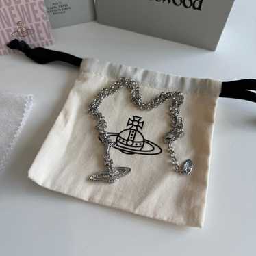 Vivienne westwood necklace, silver, - Gem