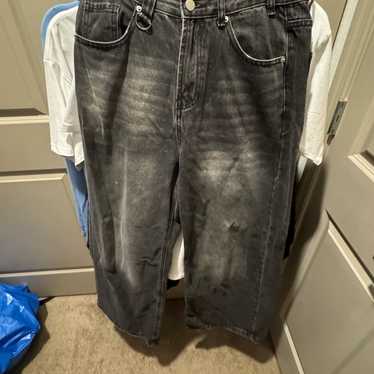 パンツ layered washed baggy denim jaded london Denim Type Page – Page 2 – Jaded London