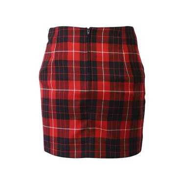 Jean Paul Gaultier レッドブラックチェックミニスカート42 Jean Paul Gaultier レッドブラックチェックミニスカート42