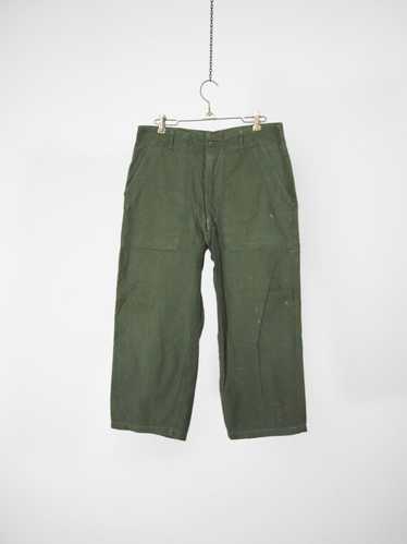パンツ 1970s US ARMY BAKER PANTS modified 60s 70s Vintage Military U.S. Army Og-107 Baker Pants Zipper