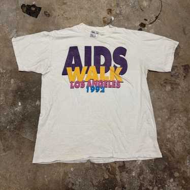 90s USA製 AIDS WALK エイズウォーク チャリティTシャツ 90s USA製 AIDS WALK エイズウォーク チャリティTシャツ