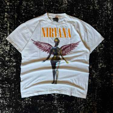 激レア 90sビンテージ NIRVANA ニルバーナ IN UTERO Tシャツ Nirvana: In Utero -T-Shirt /Double sided ,Vintage ,90s,Y2k