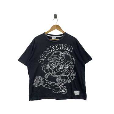 Dr.SLUMP ARALE ビッグプリント Tシャツ ブルー　サイズM Dr.Slump Arale-Chan Big Design T-Shirt Anime T Toriyama