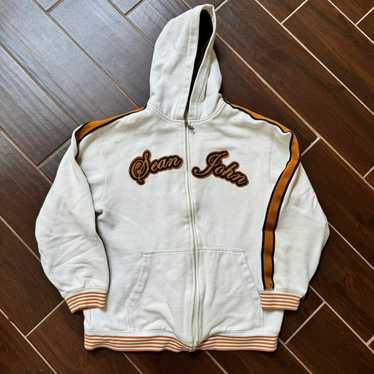 Sean John ホワイト ジャンパー L/XL White sean john hoodie - Gem