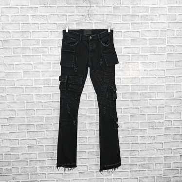 ☆国内完売VALABASAS\"FURY\" Black Stacked Jeans FURY
