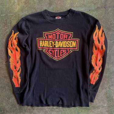 Harley-Davidson フレイムデザイン スウェット コラボ【H-D×Champion】ユニセックス スウェットシャツ 6色展開