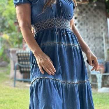 Lapis anthropologie maxi dress - Gem