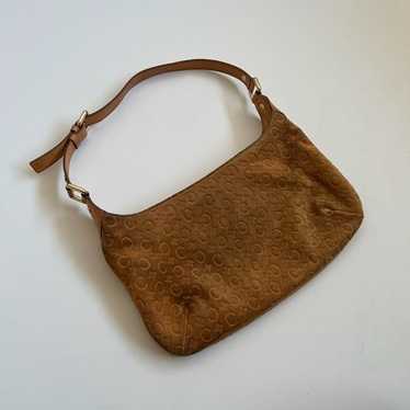 バッグ CELINE C MACADAM SUEDE ONE SHOULDER BAG CELINE Shoulder Bag Crossbody C Macadam Suede Brown