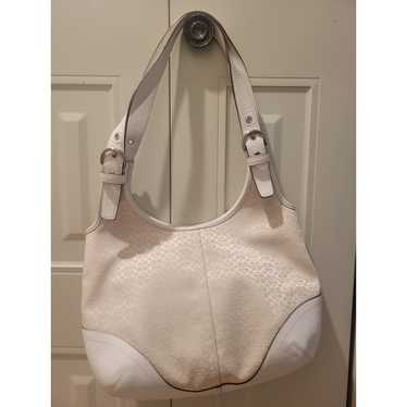 希少色✨vintage coach old hobo bag White Vintage Coach 11838 Hobo white pebbled leather Shoulder Bag