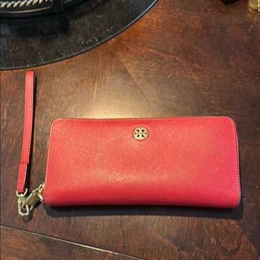 Tory Burch Red Wallet With Structured Design And … - image 1