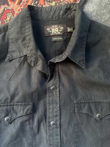 Rrl black western shirt - Gem