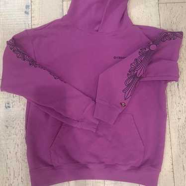 【CHROME HEARTS】Purple Glitter Hoodie Chrome Hearts Purple Glitter Hoodie White | eBay