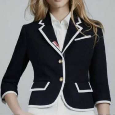 Thom Browne×Neiman Marcus テーラードジャケット THOM BROWNE NEIMAN MARCUS TARGET NAVY NAUTICAL 100% WOOL