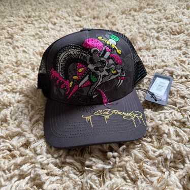 Ed Hardy Black & Pink Trucker Hat エドハーディー キャップ Ed Hardy Koi Fish Black & Pink Trucker Hat | Zumiez