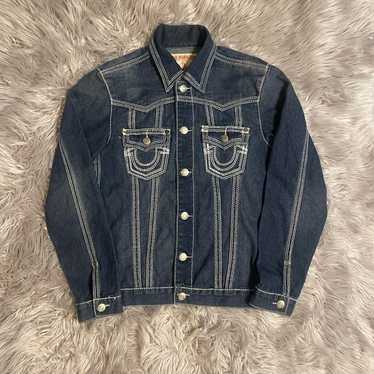 TRUE RELIGION JIMMY CURVED SEAM デニムジャケット JIMMY CURVED SEAM DENIM JACKET - RIDE MEDIUM WASH | True