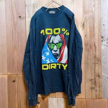 SONIC YOUTH × HYSTERIC GLAMOUR セーター　L HYSTERIC GLAMOUR]THE BAD GIRLS編込 セーター/BLUE(02243NS04