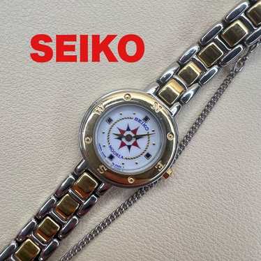 【稼働/良品】SEIKO セイコー クオーツ 4N20-5020 CREOグレー Seiko 4n20 0640 - Gem