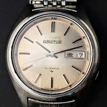 時計 SEIKO ACTUS SS 21JEWELS Vintage Vintage Seiko Actus 21 Jewels Salmon Dial Automatic 7019