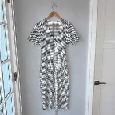 Zara gingham midi dress - Gem