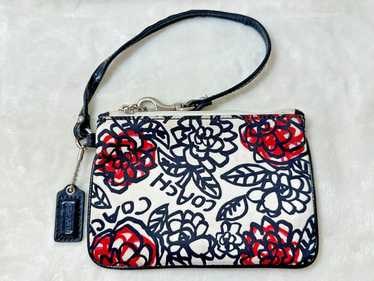 バッグ COACH Poppy Graffiti Accessory pouch coach graffiti poppy pouch - Gem
