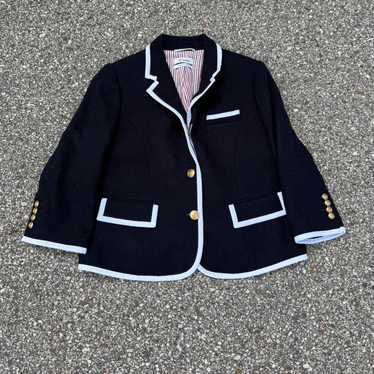 Thom Browne×Neiman Marcus テーラードジャケット Thom Browne Target Neiman Marcus Navy Blue Wool Blazer