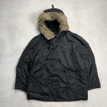 ジャケット・アウター ALPHA INDUSTRIES 50th N-3B vintage Vintage 50s Military N3B Parka Jacket Coat Mens Small