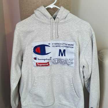 【希少】Supreme National Champions Gray back+of+Champion+x+Supreme+