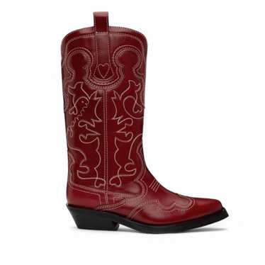 Ganni ganni western-embroidered boots - Gem