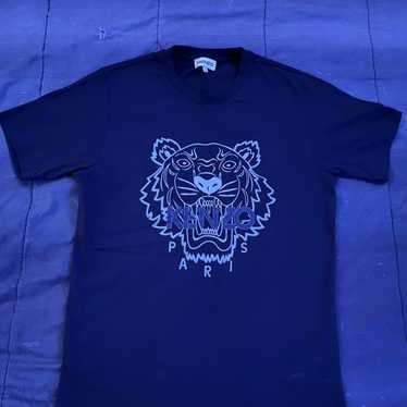 【KENZO】クラシック タイガープリント Tシャツ black/blue Amazon.com: Kenzo Tiger Face T-Shirt White Extra Extra Large