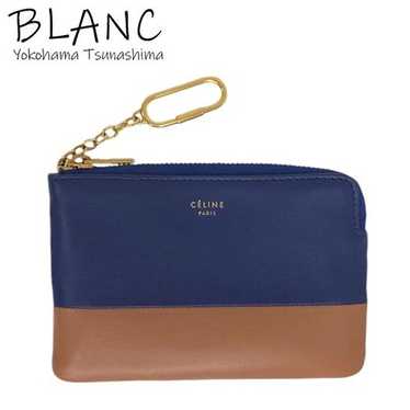 CELINE ♡ Vintage ♡ Key ring & coin case CELINE Triomphe Lambskin Multi Key Ring Coin Card Case