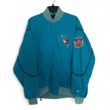 Chalk Line 90s FLORIDA MARLINS スタジャン Florida Marlins Retro Classic Rib Black Wool & Leather