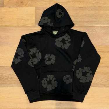 Denim Tears Monochrome パーカー M Denim Tears Cotton Wreath Hoodie Black Monochrome Men's