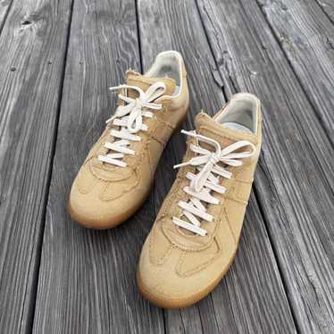 靴 Maison Margiela REPLICA german trainer Maison Margiela Paint Replica German Army Trainer (GAT