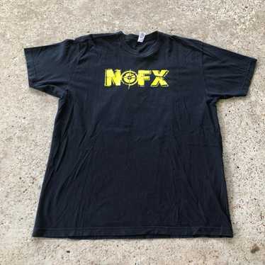 NOFX FAT Tシャツ　白 バンド band 90s 90's NOFX FAT WRECK CHORDS パンク 袖裾