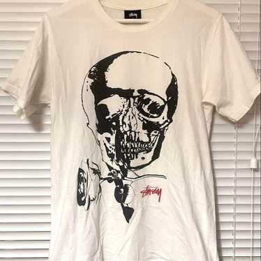 【STUSSY】 Skull Crest T-Shirt White NWT) Stussy SKULL CREST TEE - WHITE X-LARGE | eBay