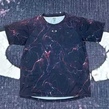 00s Y2K Oaklayオークリー ドライカットソー 刺繍 M オークリー OAKLEY 00s Y2K ビンテージ tシャツ ブラック 黒 L