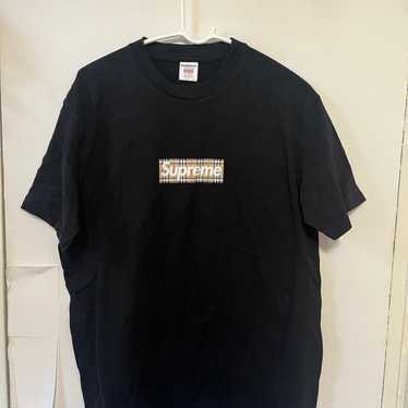 Tシャツ・カットソー Supreme Burberry Box Logo Tee SS22 Week 3 Supreme Burberry Box Logo Tee White Men's - SS22 - US