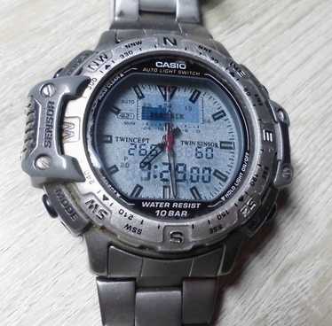CASIO PROTREK TITANIUM PRT-500　チタン Vintage Titanium Protrek PRT-500 Pilot Alti Thermo Dual