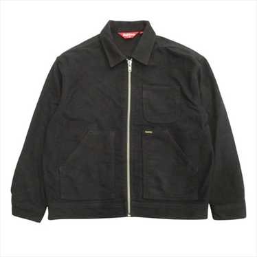 s*o様 【Supreme】Moleskin Work Jacket Black Supreme Moleskin Work Jacket (FW23) - $228