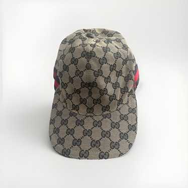 ハット GUCCI 'Original GG' cap Original GG baseball hat in beige and blue | GUCCI® US