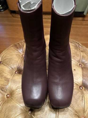 【Rick Owens】LEATHER KISS BOOTS／キスブーツ ／42 Grilled Kiss Boot in Black/Clear – SVRN