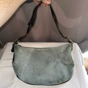 Vintage Suede Coach Hobo Bag - Gem