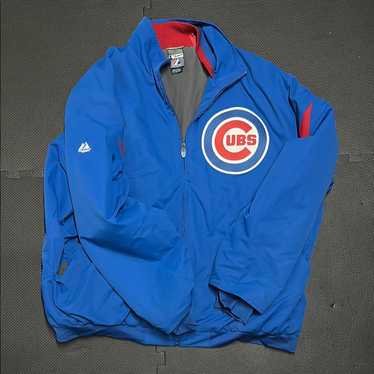 シカゴ・カブス Majestic ジャケット XL Majestic MLB Chicago Cubs Full Zip Jacket Blue Size XL 24x26